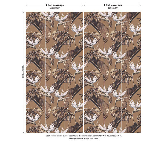 Bird of Paradise - Honey | Wall coverings / wallpapers | Feathr