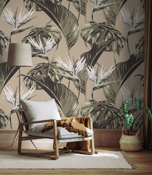 Bird of Paradise - Oat | Wall coverings / wallpapers | Feathr
