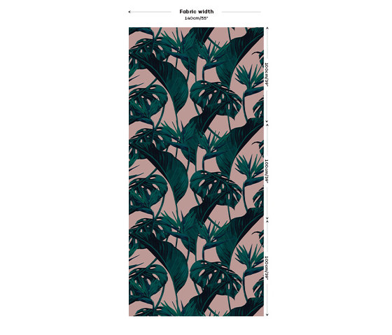 Bird of Paradise Fabric - Blush Satin | Tessuti decorative | Feathr