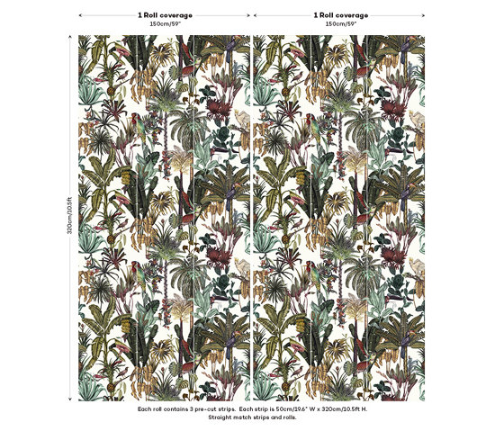 Birds Birds - White | Wall coverings / wallpapers | Feathr