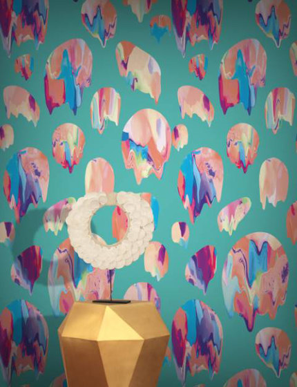 Blobs - Mint | Wall coverings / wallpapers | Feathr