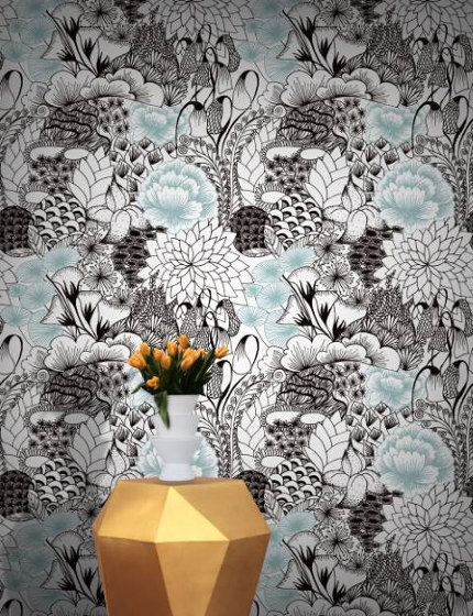 Bloom - Jade | Wall coverings / wallpapers | Feathr