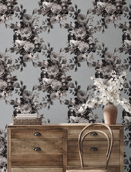Bloom Garden - Grey | Wall coverings / wallpapers | Feathr