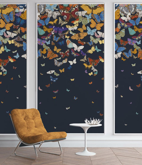 Butterfly Grove - Night | Revestimientos de paredes / papeles pintados | Feathr