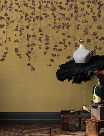 Cherry Blossom - Gold | Wall coverings / wallpapers | Feathr