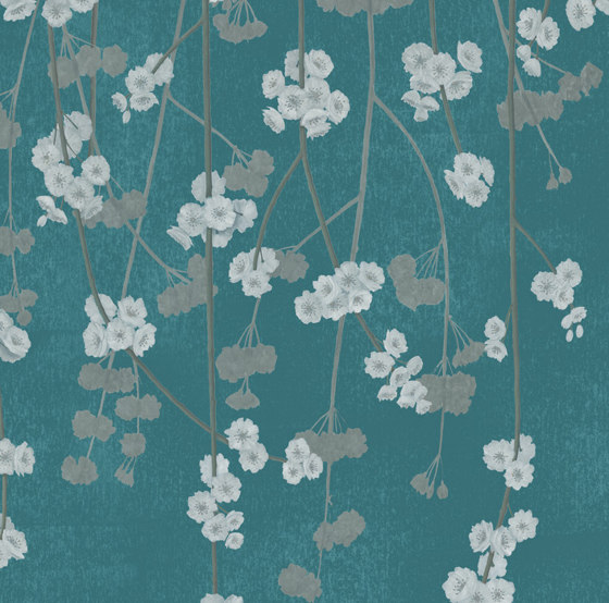 Cherry Blossom - Jade | Wall coverings / wallpapers | Feathr