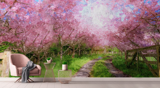 Cherry Blossom Lane - Original | Wall art / Murals | Feathr