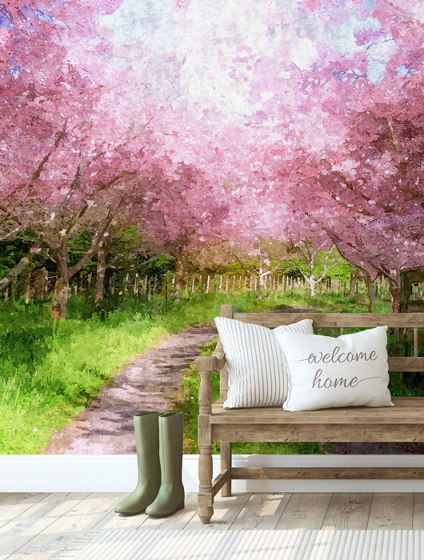 Cherry Blossom Lane - Original | Peintures murales / art | Feathr
