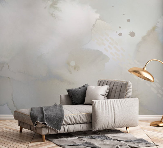 Clouds - Taupe | Wall art / Murals | Feathr