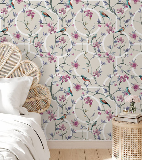 Dacha - Cream | Wall coverings / wallpapers | Feathr