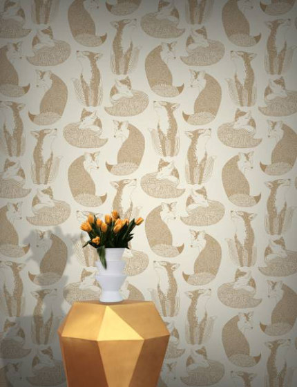 Daydreaming - Gold | Wall coverings / wallpapers | Feathr