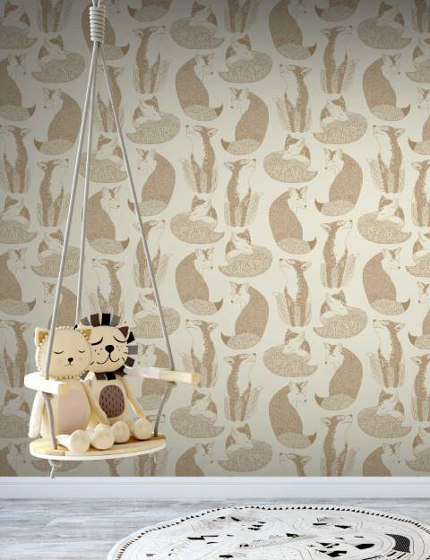 Daydreaming - Gold | Wall coverings / wallpapers | Feathr