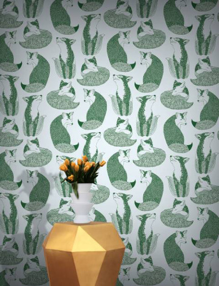 Daydreaming - Moss | Wall coverings / wallpapers | Feathr