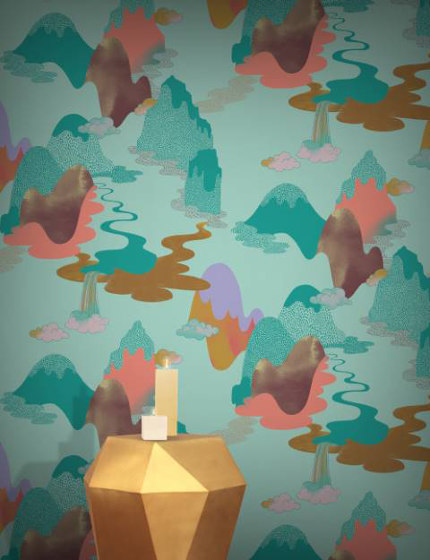 Dreamscape - Aqua Mist | Wall coverings / wallpapers | Feathr