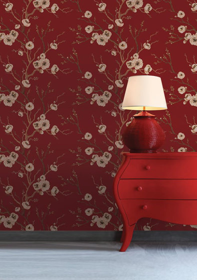 Eastern Secret - Red | Wall coverings / wallpapers | Feathr