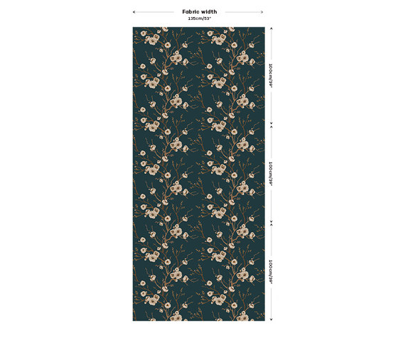 Eastern Secret Fabric - Blue | Tissus de décoration | Feathr