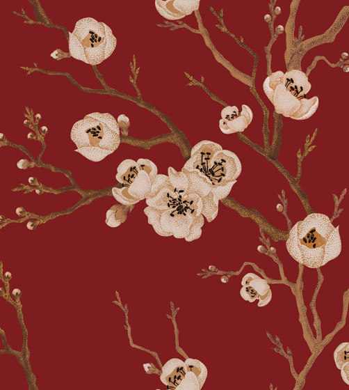 Eastern Secret Fabric - Red | Dekorstoffe | Feathr