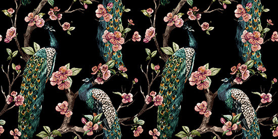 Enchanted Garden Fabric - Emerald Green | Tissus de décoration | Feathr