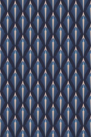 Ex Tenebris Lux - Azure | Wall coverings / wallpapers | Feathr