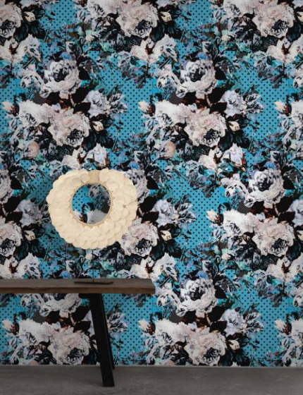 Full Bloom - Blue | Wall coverings / wallpapers | Feathr