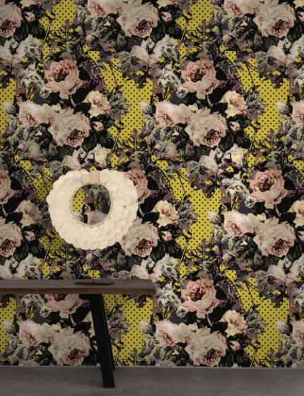 Full Bloom - Vintage Yellow | Wall coverings / wallpapers | Feathr
