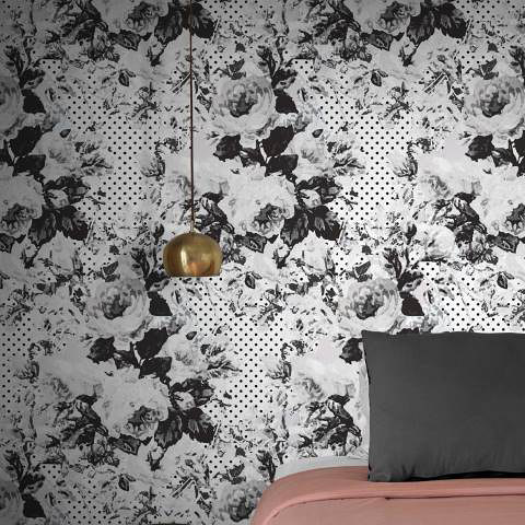 Full Bloom - White | Revestimientos de paredes / papeles pintados | Feathr