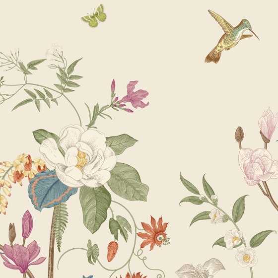Hedgerow - Cream | Wall coverings / wallpapers | Feathr