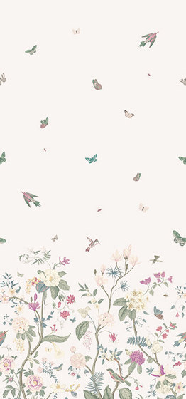 Hedgerow - White | Wall coverings / wallpapers | Feathr