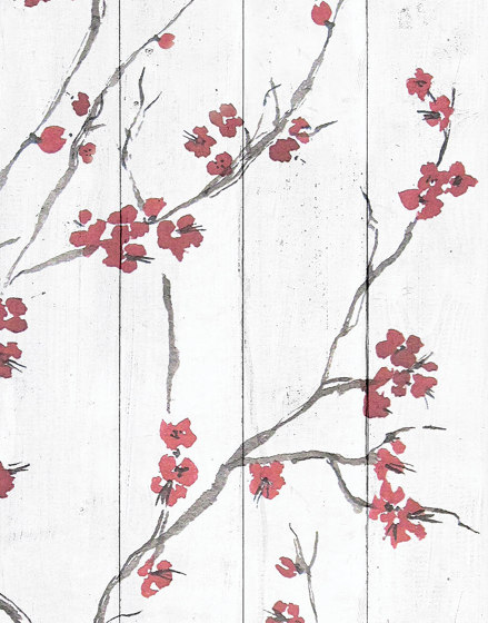 Himeji - Red | Wall coverings / wallpapers | Feathr