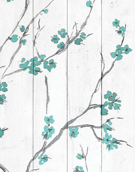 Himeji - Teal | Wall coverings / wallpapers | Feathr