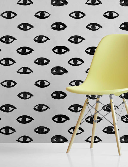 I See U - Grey | Wall coverings / wallpapers | Feathr
