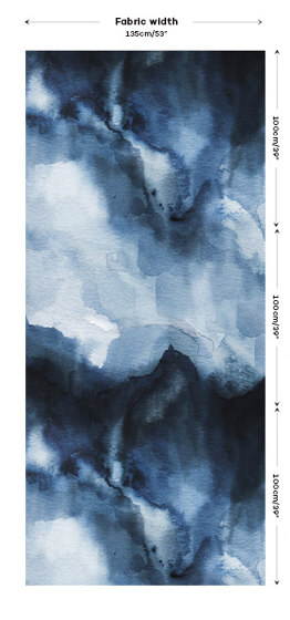Indigo Fabric - Blue | Tessuti decorative | Feathr