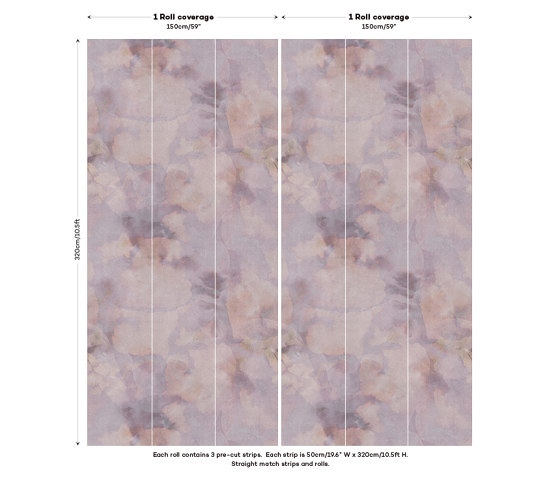 Inked Stone - Lilac | Revêtements muraux / papiers peint | Feathr