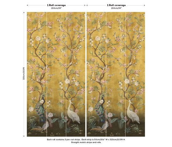 Kubla Khan - Saffron | Wall coverings / wallpapers | Feathr
