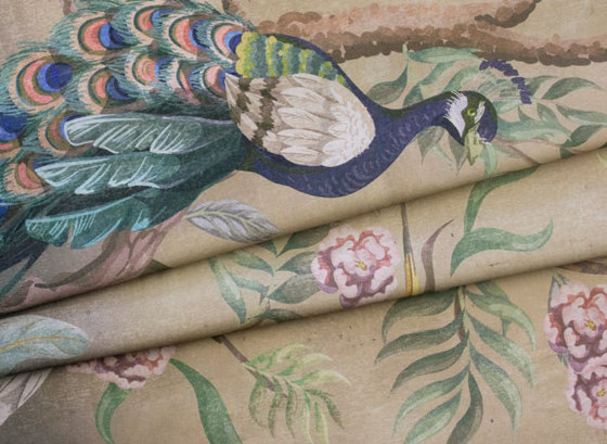 Kubla Khan Fabric - Brown | Drapery fabrics | Feathr