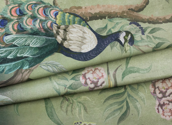 Kubla Khan Fabric - Green | Tejidos decorativos | Feathr