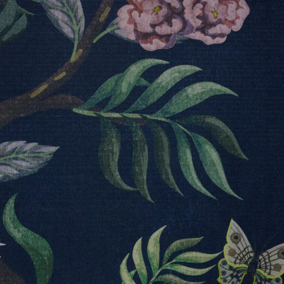 Kubla Khan Fabric - Midnight Blue | Tissus de décoration | Feathr