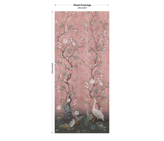 Kubla Khan Fabric - Rose | Tessuti decorative | Feathr