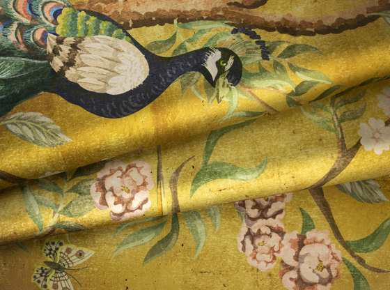 Kubla Khan Fabric - Silky Gold | Dekorstoffe | Feathr