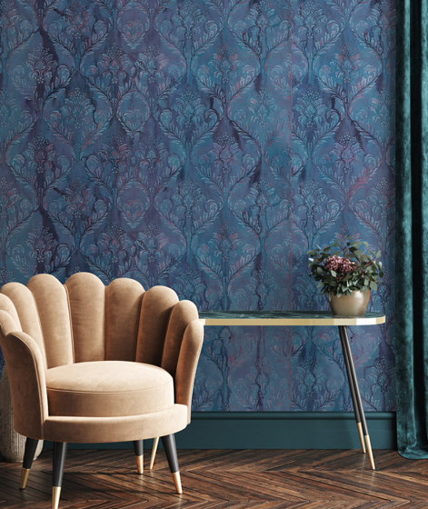 Layered with love - Indigo | Wall coverings / wallpapers | Feathr