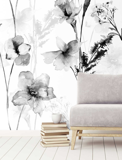 Love in Provence - Monochrome | Wall coverings / wallpapers | Feathr