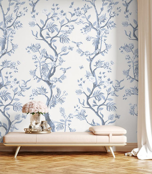 Matsumoto - Blue | Wall coverings / wallpapers | Feathr