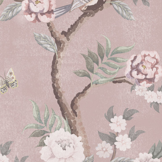 Matsumoto - Pink | Revestimientos de paredes / papeles pintados | Feathr