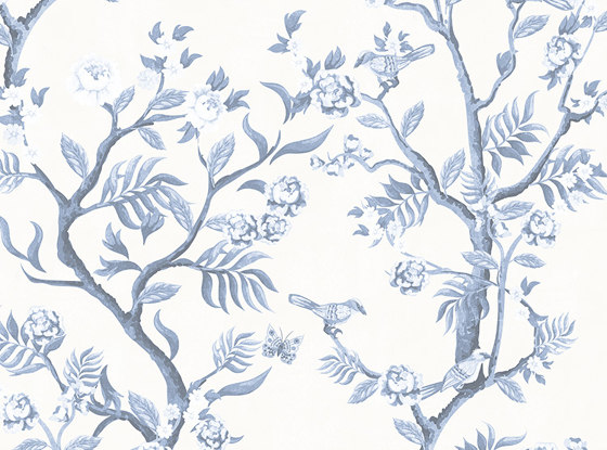 Matsumoto Fabric - Blue & White | Drapery fabrics | Feathr