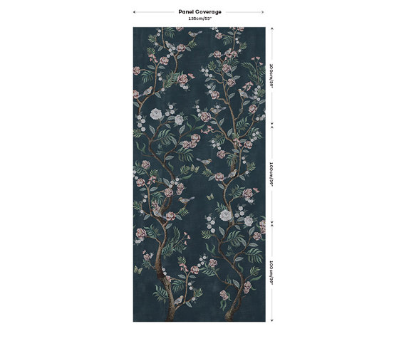 Matsumoto Fabric - Dark Blue | Tessuti decorative | Feathr