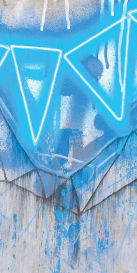 Neon Bunting - Electric Blue | Quadri / Murales | Feathr