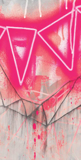 Neon Bunting - Soho Pink | Peintures murales / art | Feathr