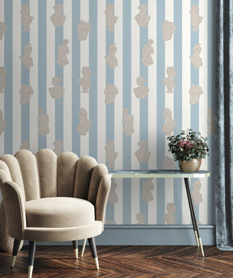 Pantheon - Blue | Wall coverings / wallpapers | Feathr