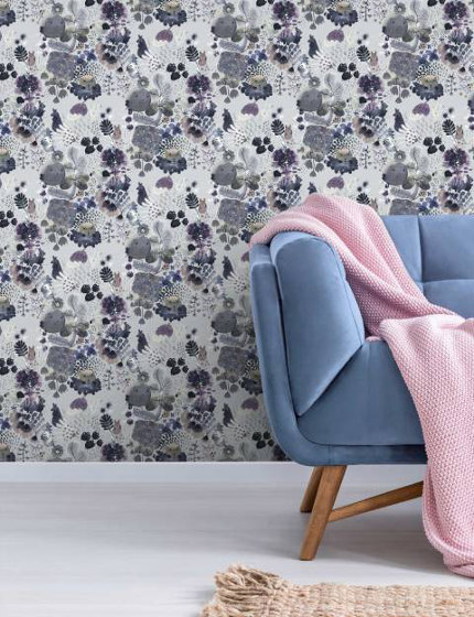 PomPom - Grey | Wall coverings / wallpapers | Feathr
