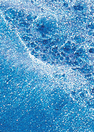 Shadows of the Deep Fabric - Blue | Tessuti decorative | Feathr
